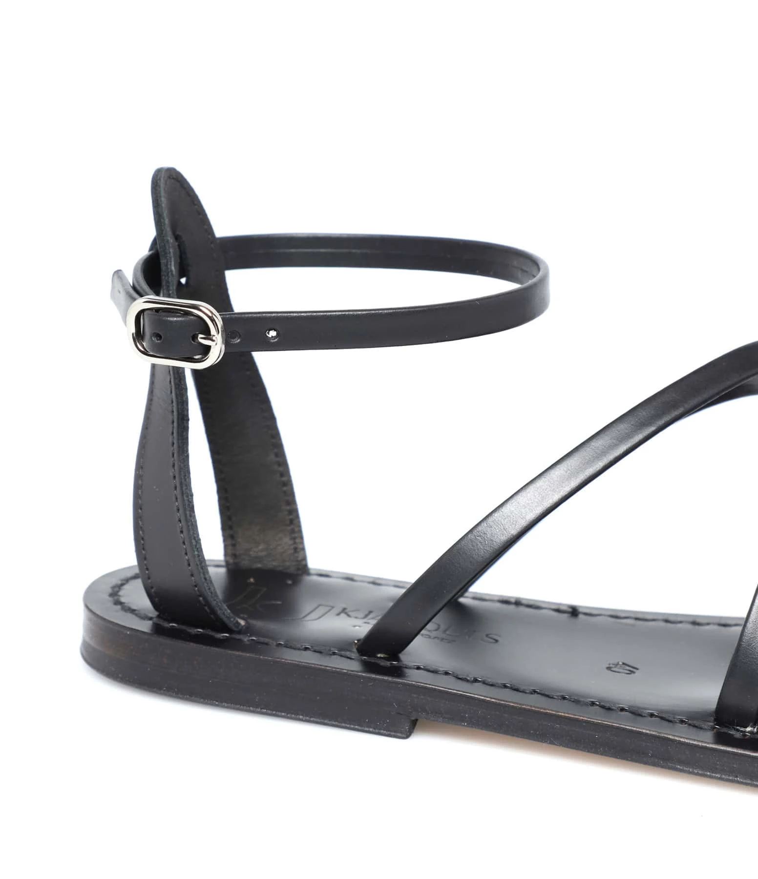 K.jacques Sandales Epicure Ébène Cuir Calidis Noir 5 K.jacques Sandales Epicure Ébène Cuir Calidis Noir – Image 3