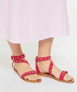K.jacques Sandales Sharkanpyr Cuir Velours Framboise Pyramides Doré 12 K.jacques Sandales Sharkanpyr Cuir Velours Framboise Pyramides Doré -Golden Goose-boutique kja0j look20230118 71