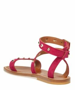 K.jacques Sandales Sharkanpyr Cuir Velours Framboise Pyramides Doré 10 K.jacques Sandales Sharkanpyr Cuir Velours Framboise Pyramides Doré -Golden Goose-boutique kja0j51951 pck20230123 3