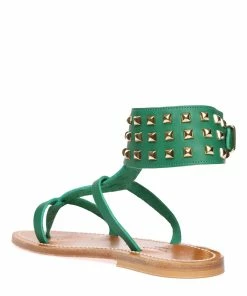 K.jacques Sandales Forban Cuir Pul Vert Pyramides Doré 10 K.jacques Sandales Forban Cuir Pul Vert Pyramides Doré -Golden Goose-boutique kja0j51953 pck20230126 3