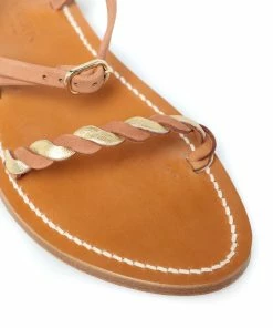 K.jacques Sandales Veria Cuir Combi Lame Doré Jaune Nubuckluggare 9 K.jacques Sandales Veria Cuir Combi Lame Doré Jaune Nubuckluggare -Golden Goose-boutique kja0j51955 pck20230118 3
