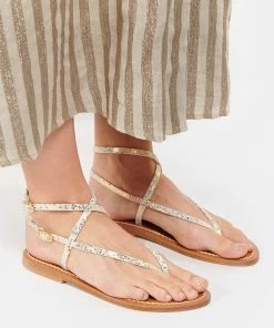 K.jacques Sandales Abako Cuir Batura Platine -Golden Goose-boutique kjaab look20210202 435