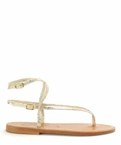 K.jacques Sandales Abako Cuir Batura Platine