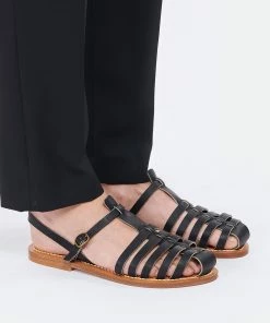 K.jacques Sandales Adrien Cuir Pul Noir 12 K.jacques Sandales Adrien Cuir Pul Noir -Golden Goose-boutique kjaad look20220201 133