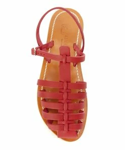 K.jacques Sandales Adrien Cuir Pul Garance Rouge -Golden Goose-boutique kjaad41474 pck20220125 2