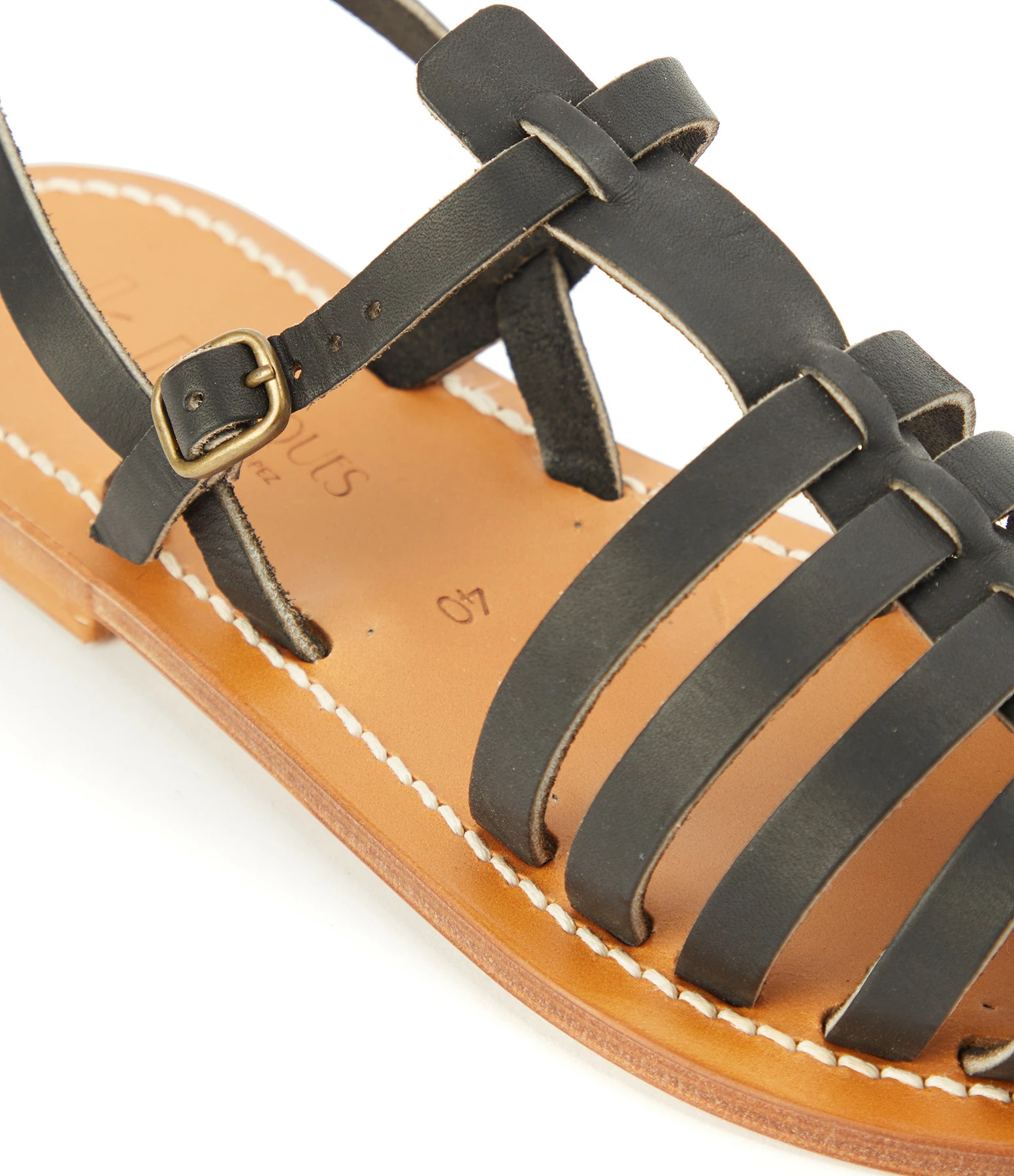 K.jacques Sandales Adrien Cuir Pul Noir 6 K.jacques Sandales Adrien Cuir Pul Noir – Image 4