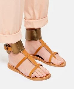 K.jacques Sandales Caravelle Cuir Pul Naturel Lamé Bronze 14 K.jacques Sandales Caravelle Cuir Pul Naturel Lamé Bronze -Golden Goose-boutique kjaca look20200205 156
