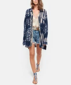 K.jacques Sandales Caravelle Cuir Arat Tie & Dye Bleu -Golden Goose-boutique kjaca look20200515 360