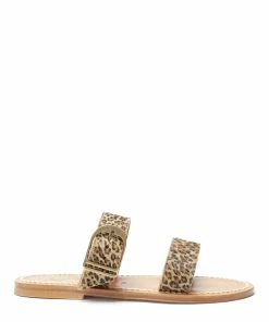 K.jacques Mules Carcaso Cuir Horsy Baby Léopard