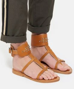 K.jacques Sandales Clipper Cuir Pul Naturel -Golden Goose-boutique kjacl look20200130 442