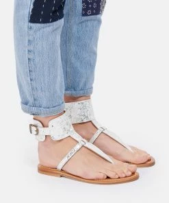 K.jacques Sandales Diego Cuir Motang Platine -Golden Goose-boutique kjadi look20220201 53