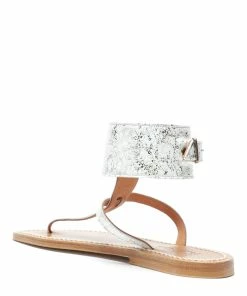 K.jacques Sandales Diego Cuir Motang Platine -Golden Goose-boutique kjadi31137 pck20210114 3