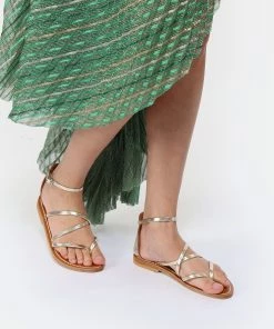 K.jacques Sandales Epicure Cuir Metyl Champan -Golden Goose-boutique kjaej look20230117 546