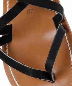 K.jacques Sandales Epicure Cuir Pul Noir Bronze -Golden Goose-boutique kjaej106852 pck20171220 5 1