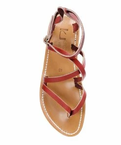 K.jacques Sandales Epicure Cuir Pul Rouge -Golden Goose-boutique kjaej134016 pck20171220 1 1