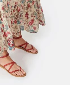 K.jacques Sandales Epicure Cuir Pul Rouge -Golden Goose-boutique kjaep look20190123 349