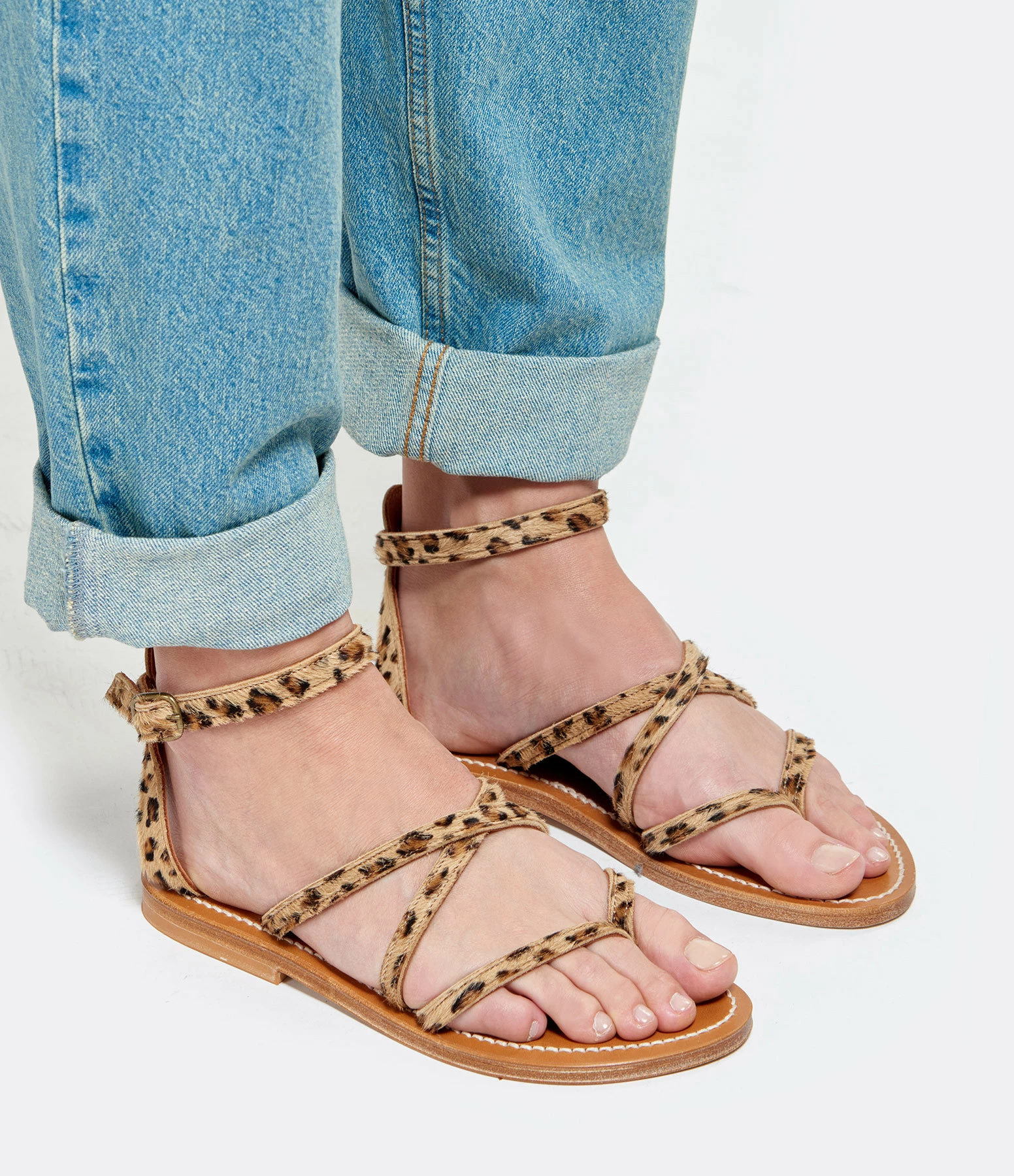 K.jacques Sandales Epicure Cuir Horsy Léopard 7 K.jacques Sandales Epicure Cuir Horsy Léopard – Image 5