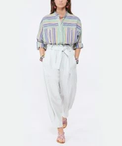 K.jacques Sandales Ingrid Cuir Mira Lagon Violet -Golden Goose-boutique kjain look20220128 350