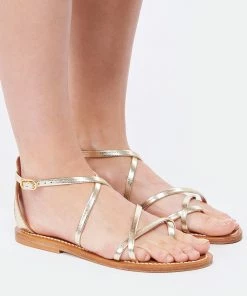 K.jacques Sandales Irina Cuir Metyl Champan -Golden Goose-boutique kjair look20220201 467