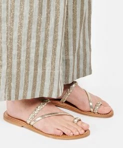K.jacques Mules Isaure Cuir Metyl Champan -Golden Goose-boutique kjais look20210202 256