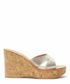 K.jacques Mules Kyoto Cuir Disco Platine