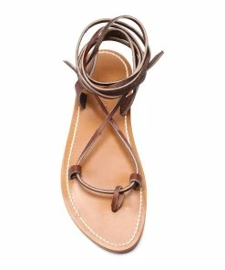 K.jacques Sandales Lucile Cuir Pul Marron -Golden Goose-boutique kjalu158568 pck20190115 3