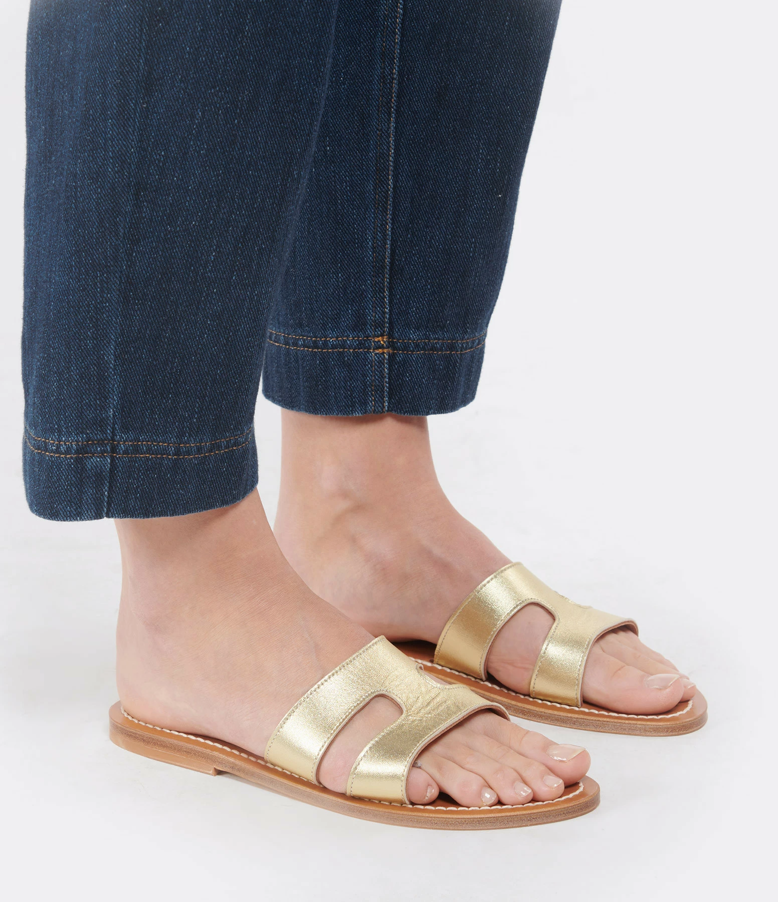 K.jacques Mules Menandre Cuir Lame Platine 7 K.jacques Mules Menandre Cuir Lame Platine – Image 5