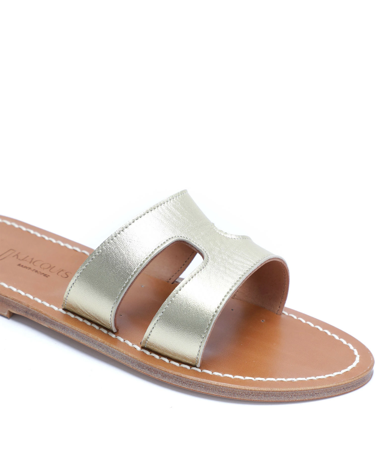 K.jacques Mules Menandre Cuir Lame Platine 6 K.jacques Mules Menandre Cuir Lame Platine – Image 4