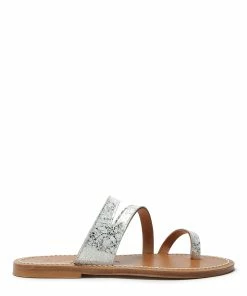 K.jacques Mules Mercator Cuir Motang Platine