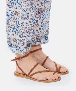 K.jacques Sandales Ombeline Velours Amaretto -Golden Goose-boutique kjaom look20220201 235