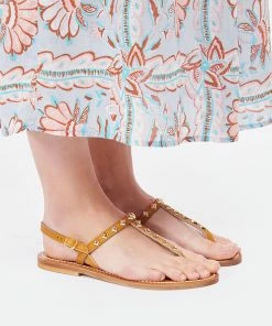 K.jacques Sandales ValeriePyr Cuir Pul Naturel Or -Golden Goose-boutique kjava look20220201 452