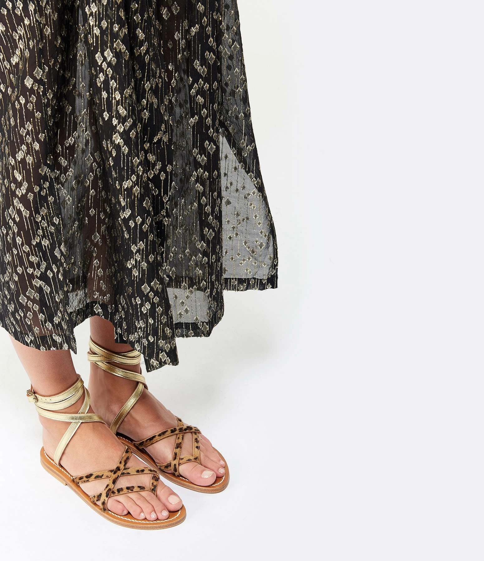 K.jacques Sandales Zenobie Léopard Lame Platine 7 K.jacques Sandales Zenobie Léopard Lame Platine – Image 5