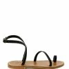K.jacques Sandales Loki Cuir Pul Noir