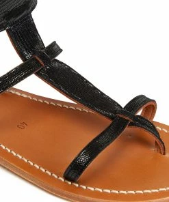 K.jacques Sandales Caravelle Cuir Tejus Noir 12 K.jacques Sandales Caravelle Cuir Tejus Noir -Golden Goose-boutique lulli 02994 5222222568549