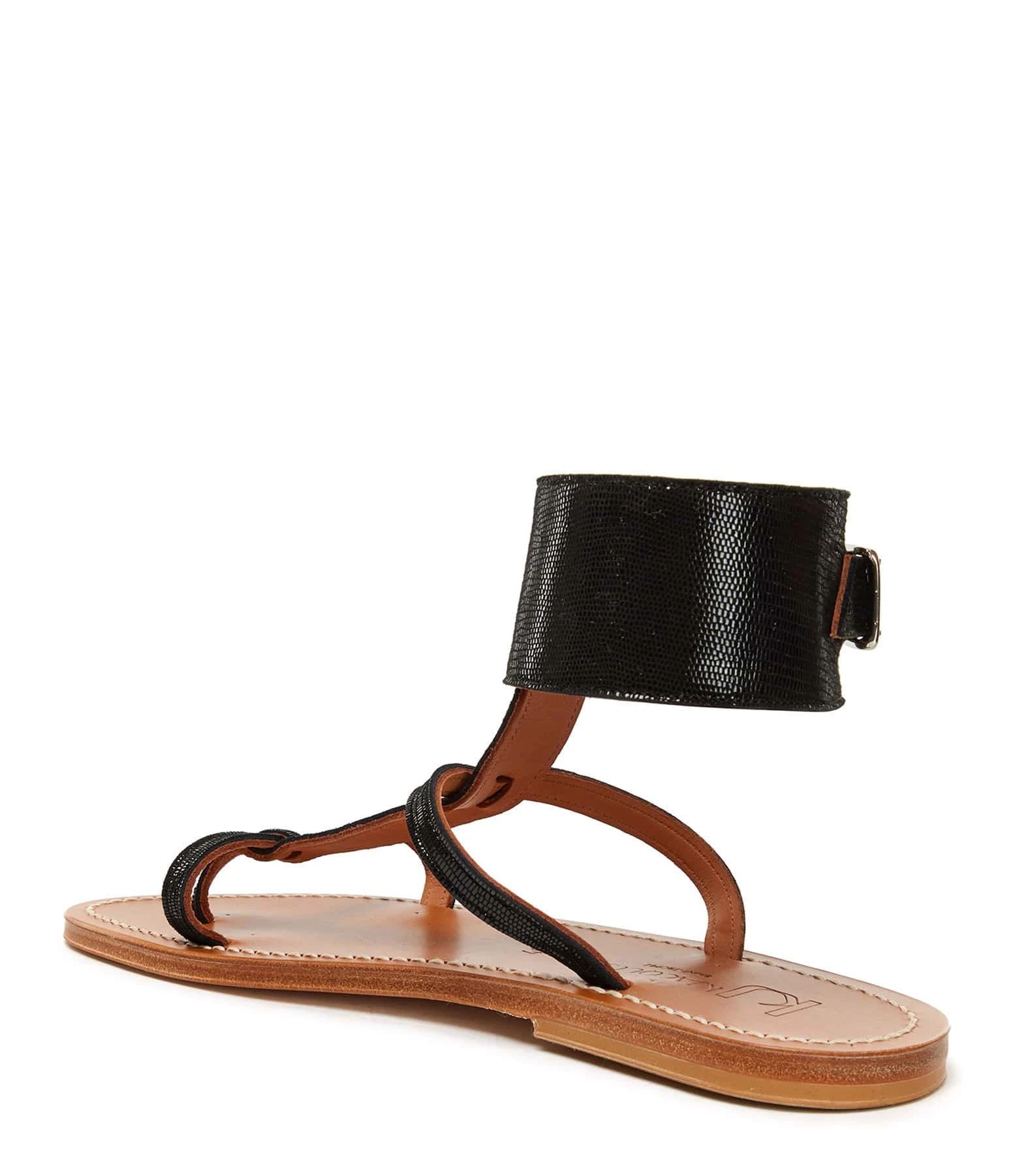 K.jacques Sandales Caravelle Cuir Tejus Noir 5 K.jacques Sandales Caravelle Cuir Tejus Noir – Image 3