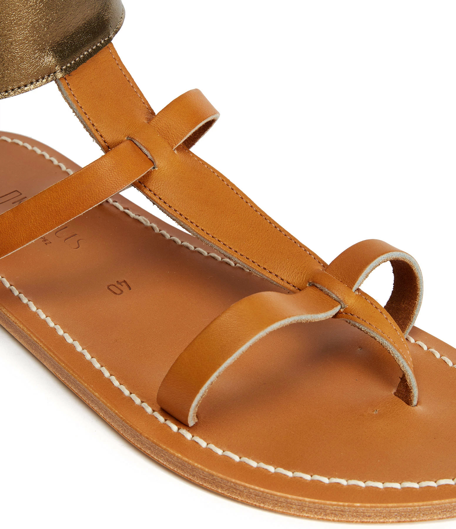 K.jacques Sandales Caravelle Cuir Pul Naturel Lamé Bronze 6 K.jacques Sandales Caravelle Cuir Pul Naturel Lamé Bronze – Image 4