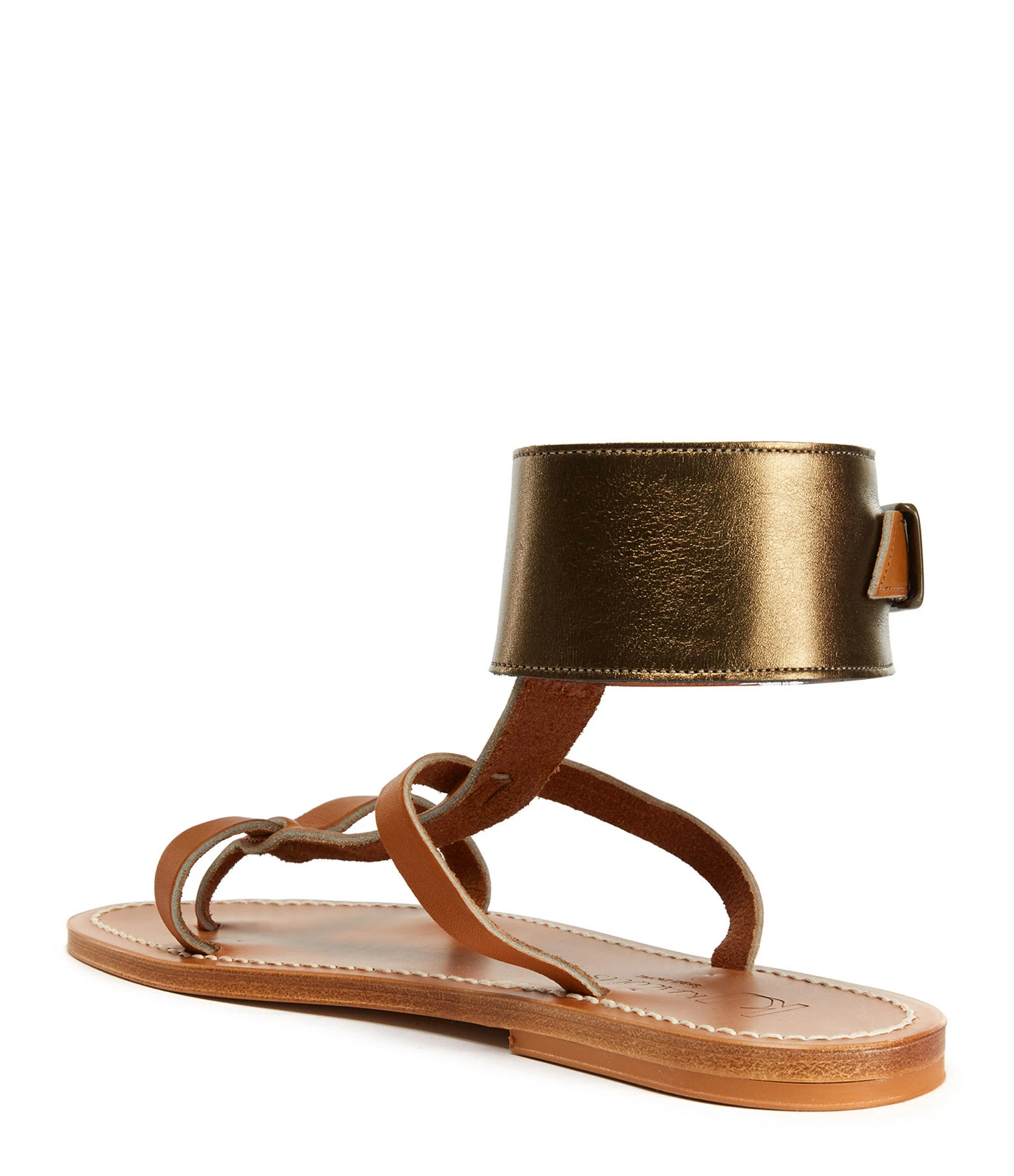 K.jacques Sandales Caravelle Cuir Pul Naturel Lamé Bronze 5 K.jacques Sandales Caravelle Cuir Pul Naturel Lamé Bronze – Image 3
