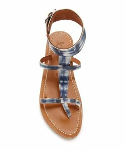 K.jacques Sandales Caravelle Cuir Arat Tie & Dye Bleu -Golden Goose-boutique lulli 03027 5222222568945