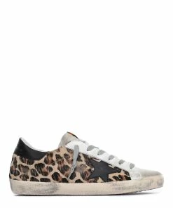 Golden Goose Baskets Superstar Cuir Léopard