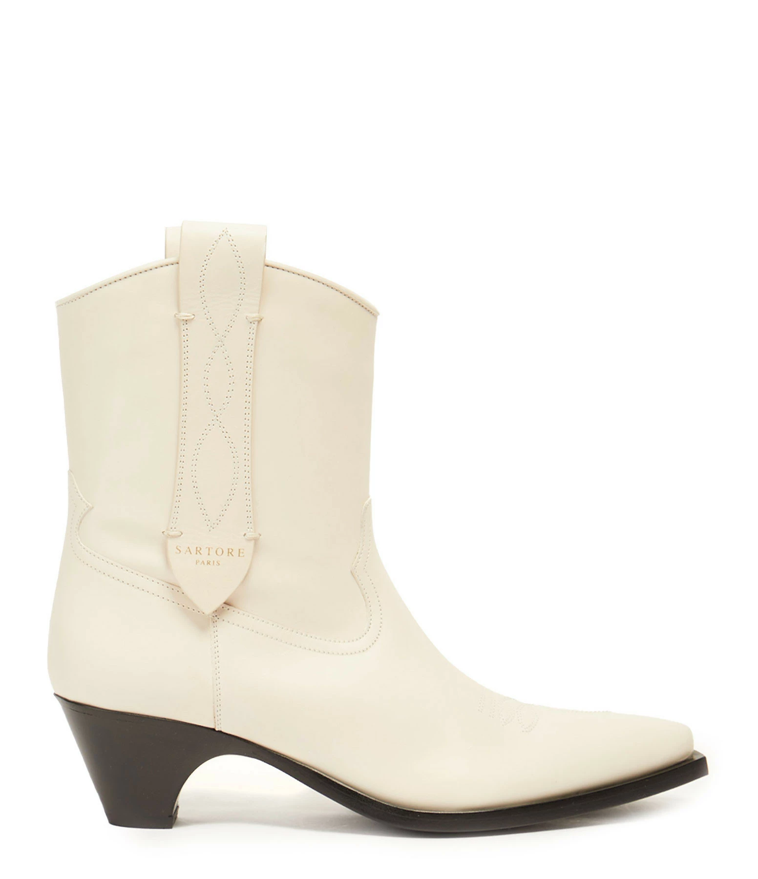 Bottines Justine Cuir Écru, Collaboration Made In Tomboy X Sartore 3 Bottines Justine Cuir Écru, Collaboration Made In Tomboy X Sartore