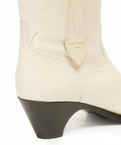 Bottines Justine Cuir Écru, Collaboration Made In Tomboy X Sartore 18 Bottines Justine Cuir Écru, Collaboration Made In Tomboy X Sartore -Golden Goose-boutique madei36616 pck20210928 5