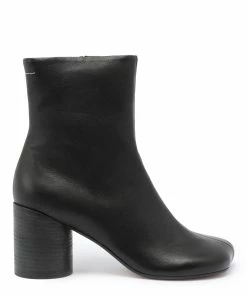 MM6 Maison Margiela Bottines Cuir Noir, Collection Studio