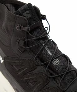 MM6 Maison Margiela Baskets Cross High Cuir Noir, Collaboration MM6 X Salomon -Golden Goose-boutique mm6s647630 pck20221024 4