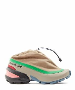 MM6 Maison Margiela Baskets Cross Low Cuir Multicolore, Collaboration MM6 X Salomon