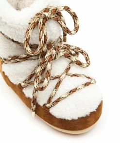 Moon Boot Light Low Shearling Whisky Off White -Golden Goose-boutique moonb47581 pck20220930 4