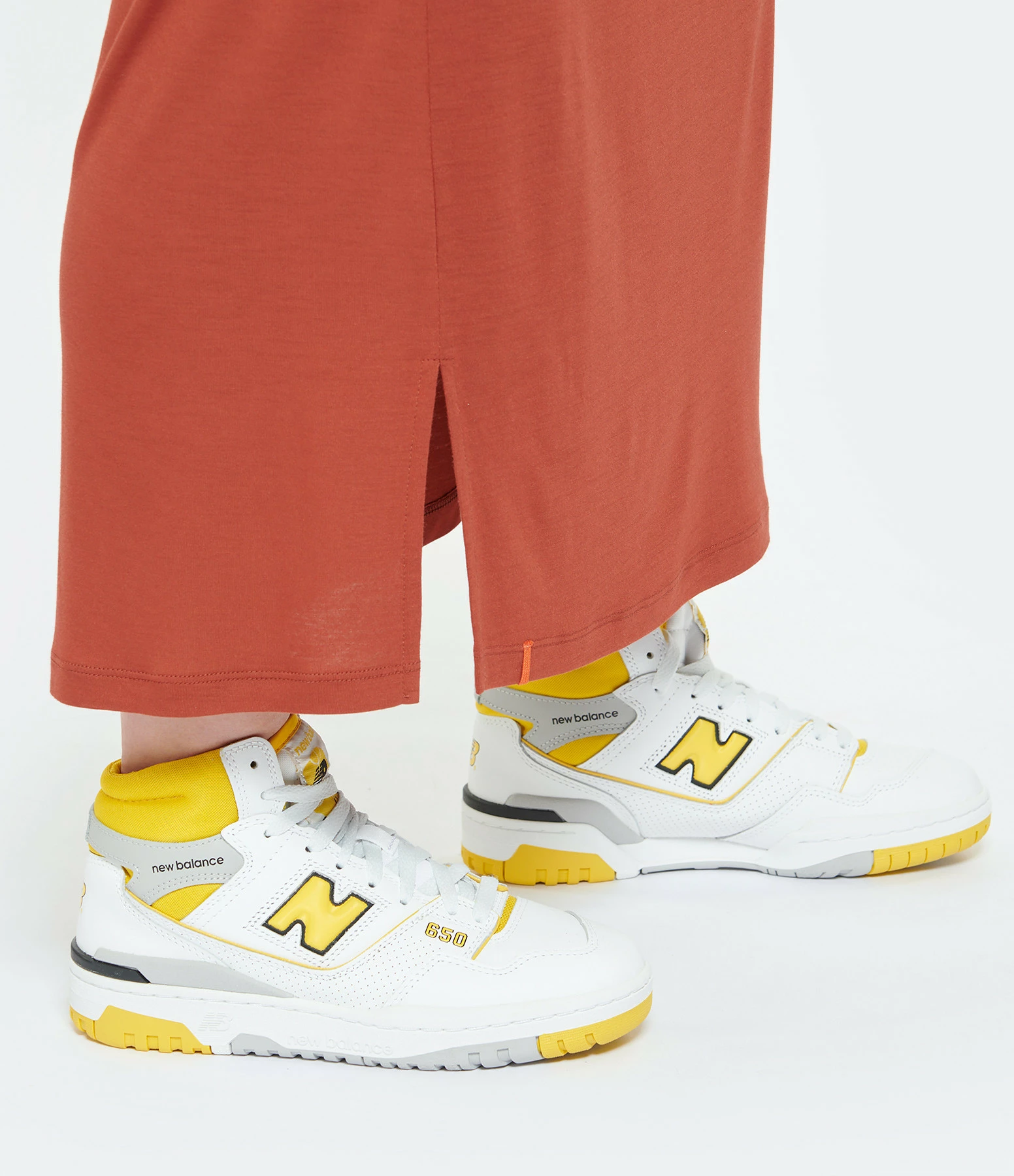 New Balance Baskets 650R Blanc Jaune 7 New Balance Baskets 650R Blanc Jaune – Image 5