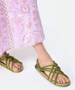 Nomadic State Of Mind Sandales JC Beige Vert -Golden Goose-boutique nomad look20230215 235