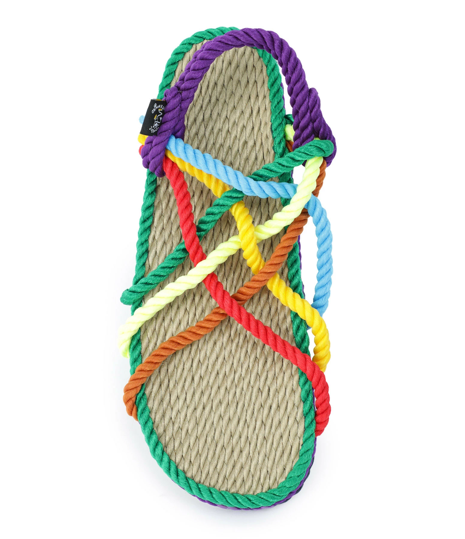 Nomadic State Of Mind Sandales Vegan JC Corde Rainbow 4 Nomadic State Of Mind Sandales Vegan JC Corde Rainbow – Image 2