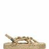 Nomadic State Of Mind Sandales JC Plateforme Beige Doré Pailleté