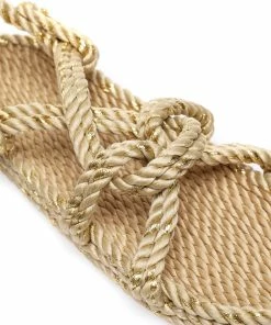 Nomadic State Of Mind Sandales Mountain Momma Beige Doré Pailleté -Golden Goose-boutique nomad51745 pck20230208 4